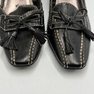 Franco Sarto Black Tassel Heels